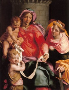 Madonna santa barbara san Giovannino - Daniele da Volterra
