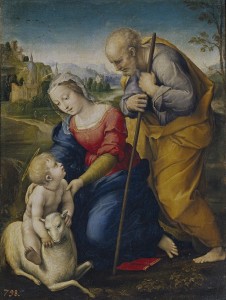 Le Madonne di Raffaello-Sacra Famiglia con l'agnello