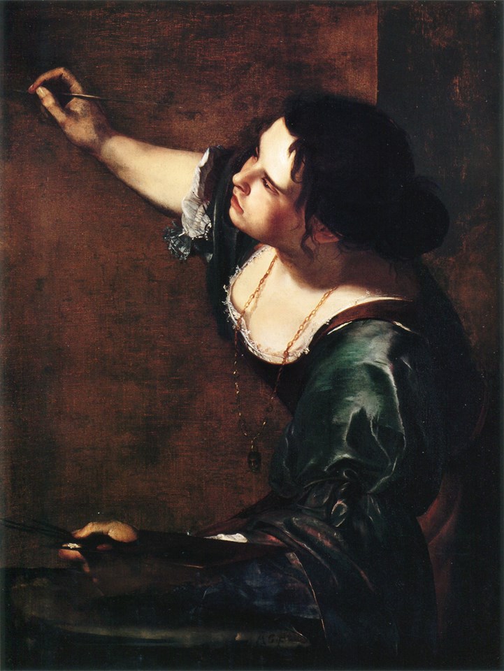 Artemisia Gentileschi (Roma 1593 - Napoli 1653). Autoritratto come Allegoria della pittura