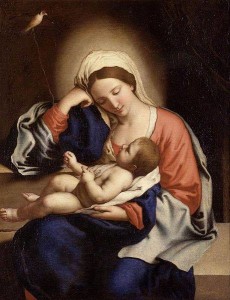 Giovanni Battista Salvi, detto il Sassoferrato (1609-1685) Maria col bambino