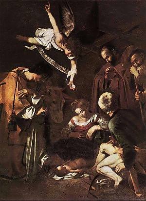 Caravaggio Natività con i SS Lorenzo e Francesco