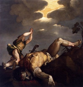 Tiziano -Davide e Golia 1542-1544,