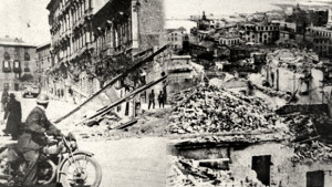 Cagliari-1943 bombardata