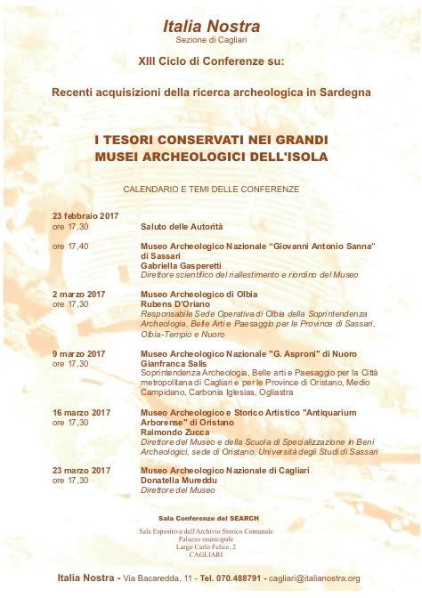 Conferenze Italia Nostra feb-mar 17