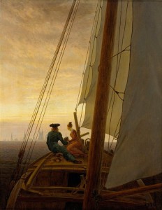Caspar David Friedrich - On a Sailing Ship (1820)
