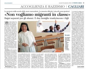 union esarda su razz a scuola