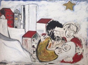 Auguri presepio casa Meloni Ibba